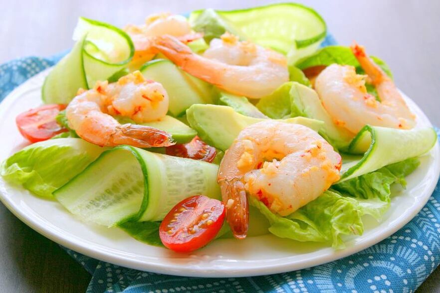 Shrimp Salad for Strengthening